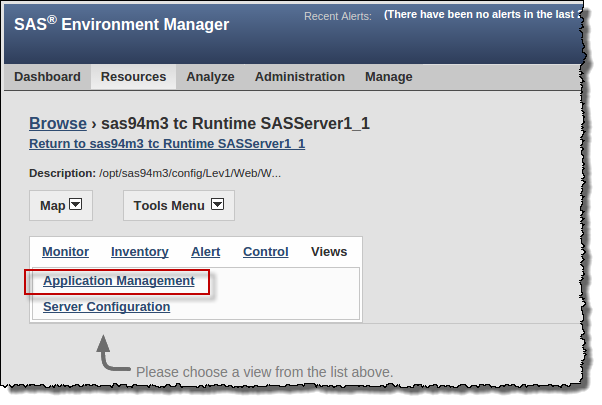 sas web application server assignments