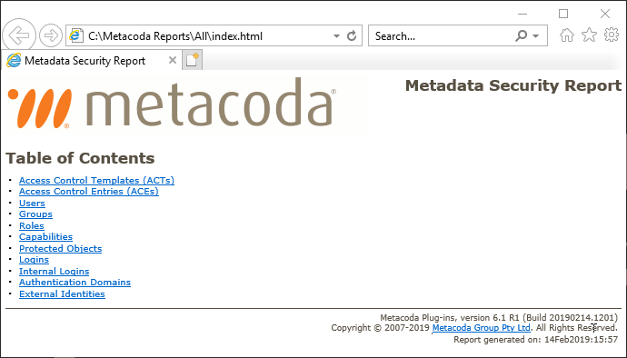 Metacoda Plug-in 6.1 HTML Export