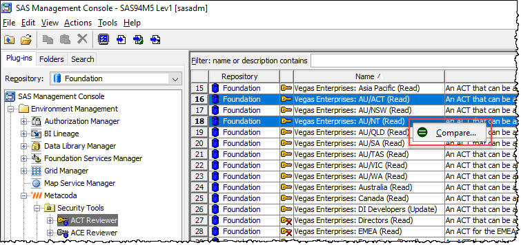 Compare ACTs from ACT Reviewer Double Selection